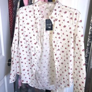 NWT Floral Button Down